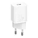 Baseus Caricabatterie USB-C 20W Super-Si Quick + Cavo Type-C To Lightning (1m) White TZCCSUP-B02.webp