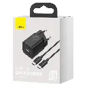 Baseus Caricabatterie USB-C 25W + Cavo Type-C To Type-C (1m) Black TZCCSUP-L01.webp