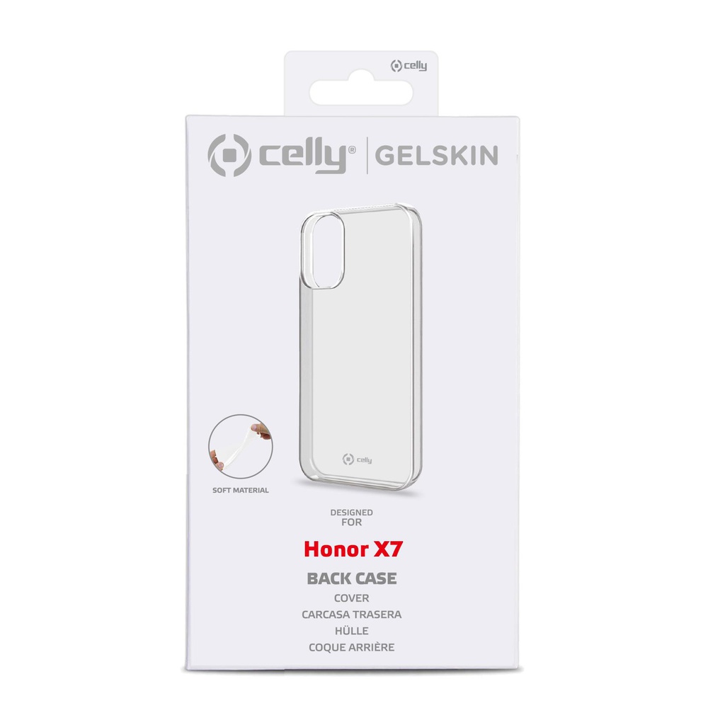 Custodia Celly Honor X7 cover tpu trasparente GELSKIN1049