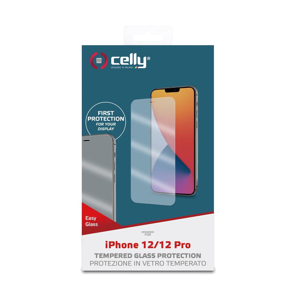Pellicola vetro Celly iPhone 12 iPhone 12 Pro easy glass EASY1004