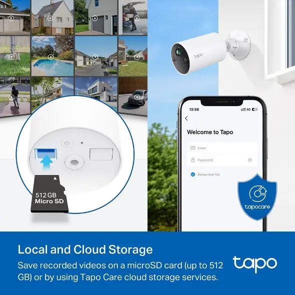 Tapo Smart Camera TC82 Outdoor Indoor 2K White .webp