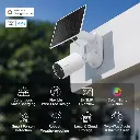 Tapo Smart Camera TC82KIT Outdoor Indoor 2K Con Pannello Solare White .webp