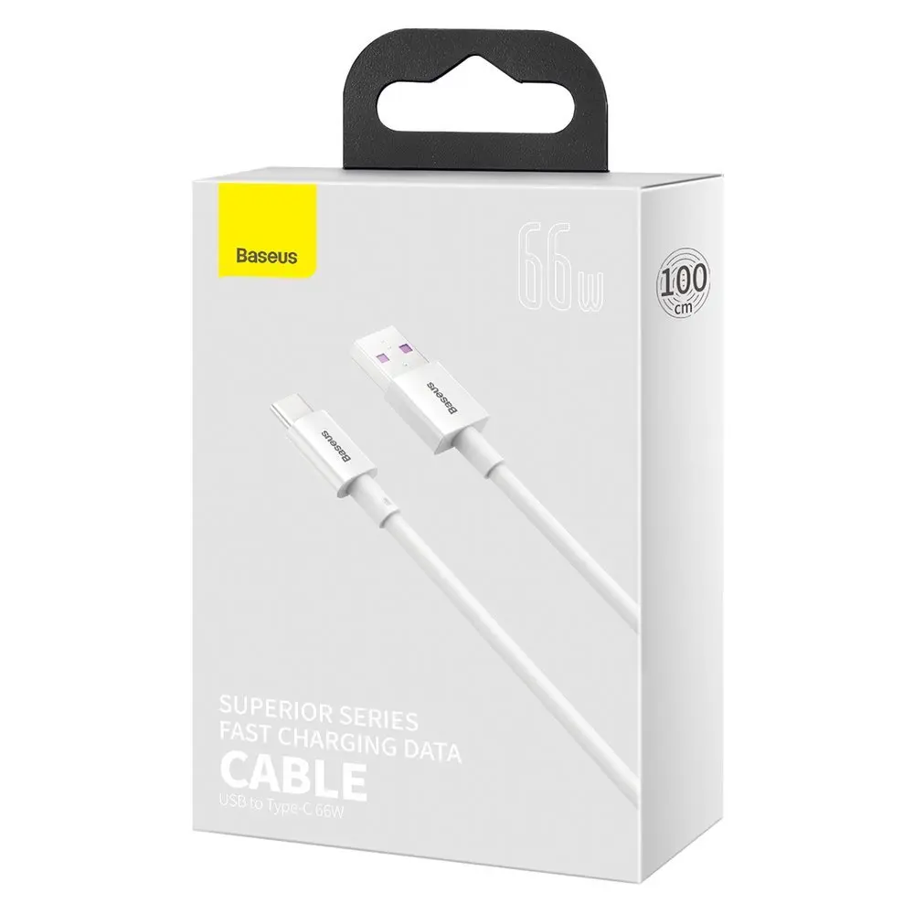 Baseus Cavo Dati Type-C 66W (1m) Superior Series White CATYS-02.webp