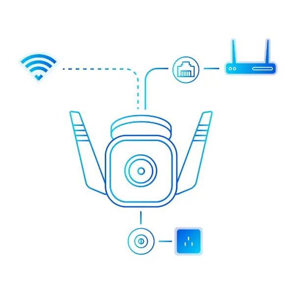 TP-Link Tapo Smart Camera Outdoor TC65 2K White.webp