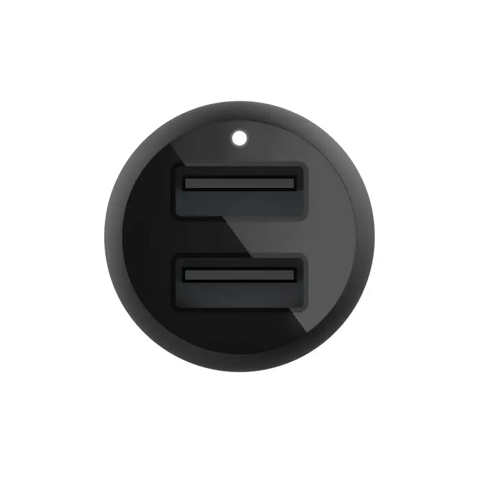 Belkin Caricabatterie per Auto 2 Porte (2 USB) 24W + Cavo USB To Type-C (1m) Black CCE001BT1MBK.webp