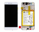 Display Lcd Huawei P10 Lite WAS-LX1A white con batteria 02351FSC 02351FSB