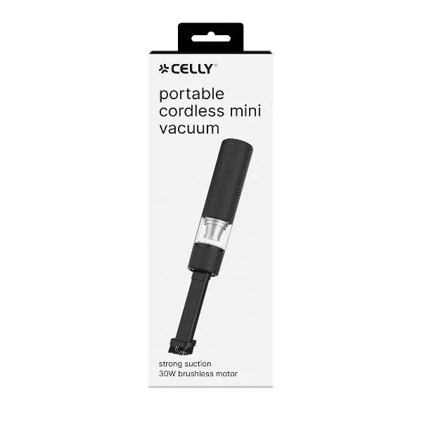 Celly Mini Aspirapolvere Portatile Da Auto Black MINIVACUUMCL.webp