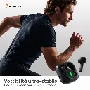 Techmade Auricolari Bluetooth Con Box Di Ricarica Super Slim Black TM-T51-BK.webp