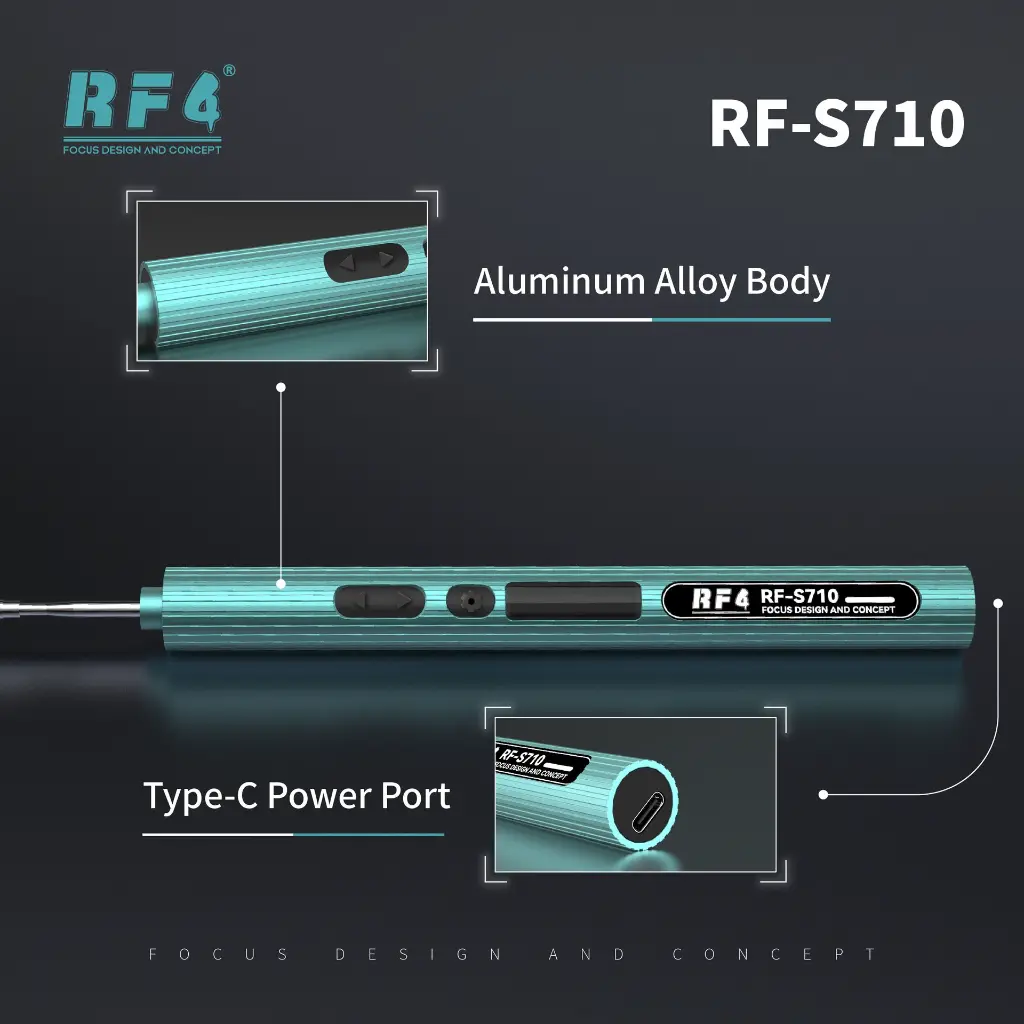 RF4 Stilo per Saldatura Portatile USB-C con Supporto (RF-S710)­.webp