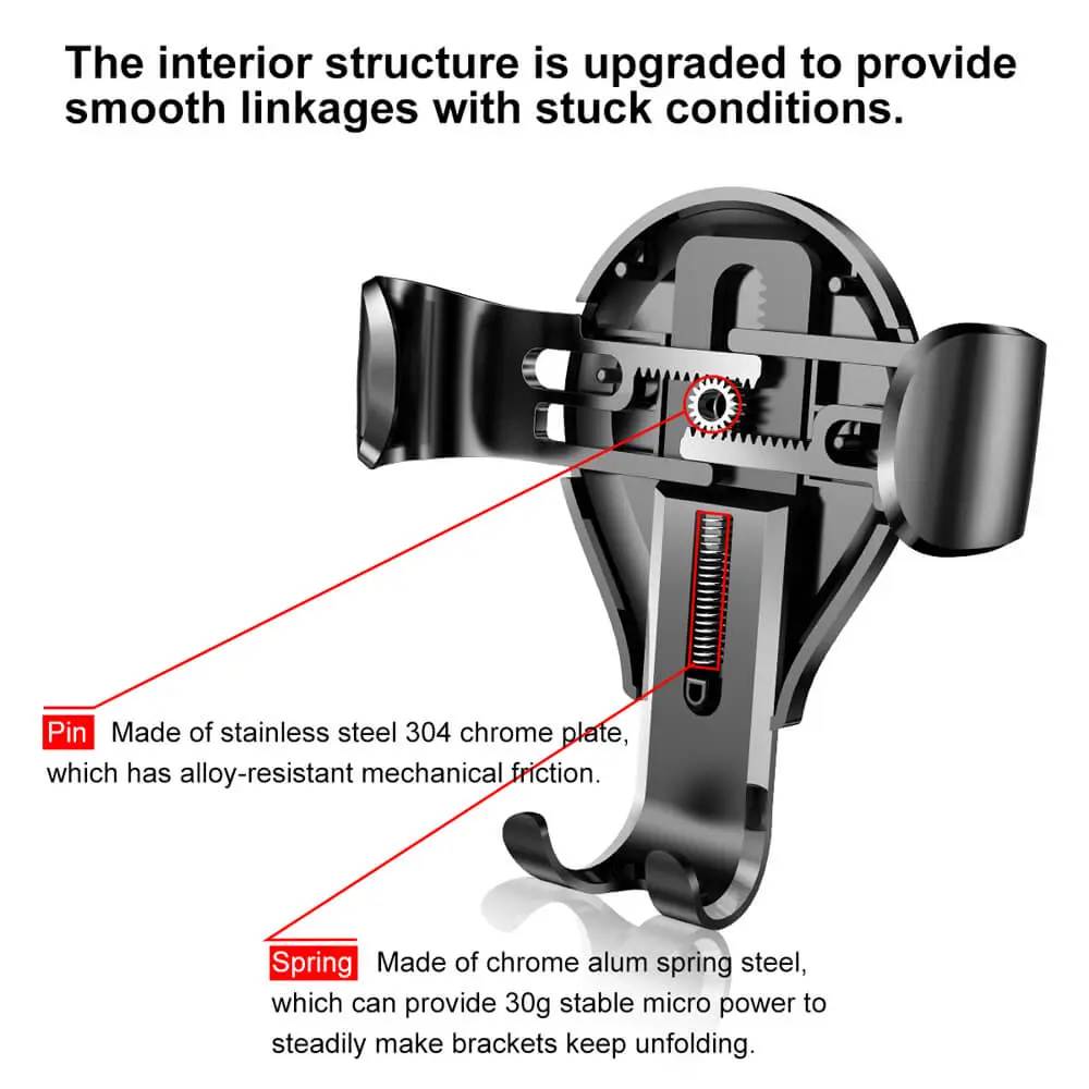 Baseus Supporto per Auto Osculum Gravity Black SUYL-XP01.webp