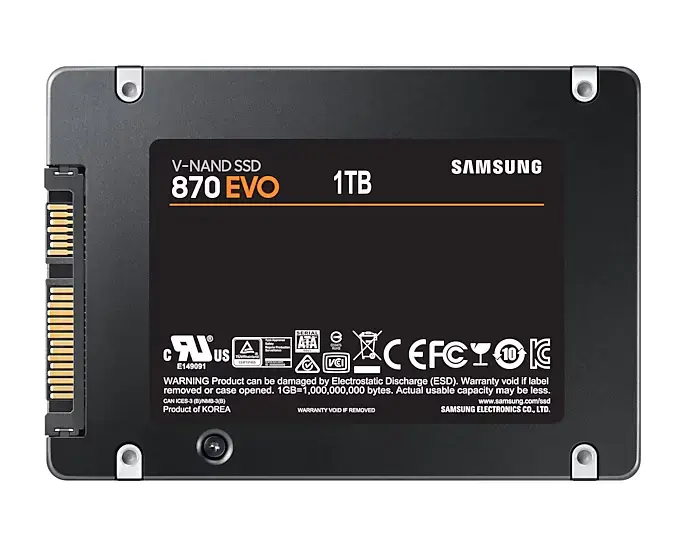 Samsung SSD 1TB 870 EVO SATA 2.5" MZ-77E1T0B/EU.webp