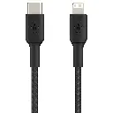 Belkin Cavo Dati Type-C to Lightning 2m In Nylon Black (MFI) CAA004BT2MBK.webp