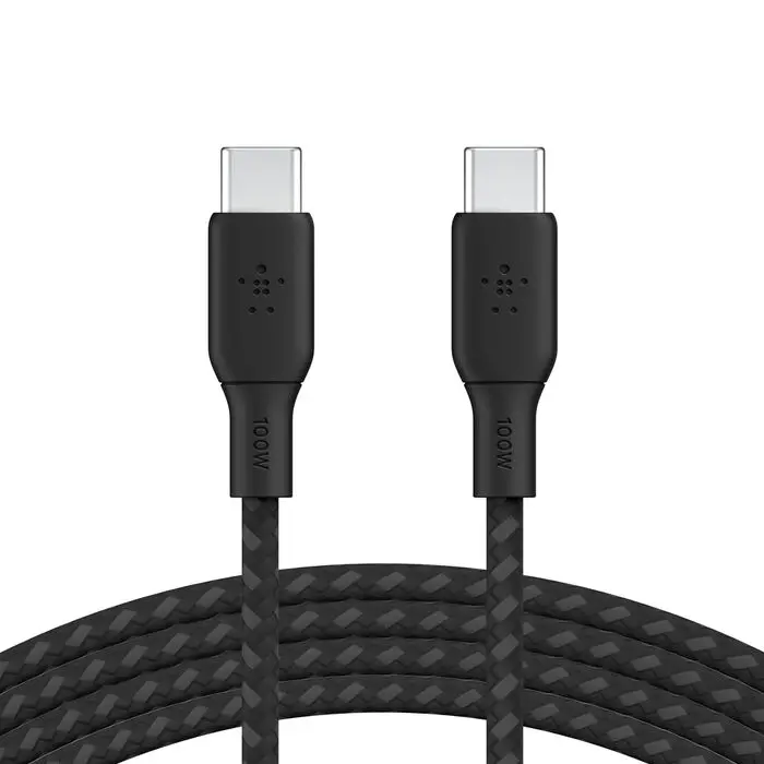 Belkin Cavo Dati Type-C to Type-C 100W 3 m In Nylon Black CAB014BT3MBK.webp