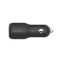 Belkin Caricabatterie per Auto 2 Porte (USB+USB-C) 42W Black CCB005BTBK.webp