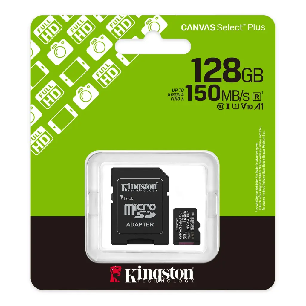 Kingston Micro SD 128GB Canvas Select Plus Gen3 SDCS3/128GB.webp