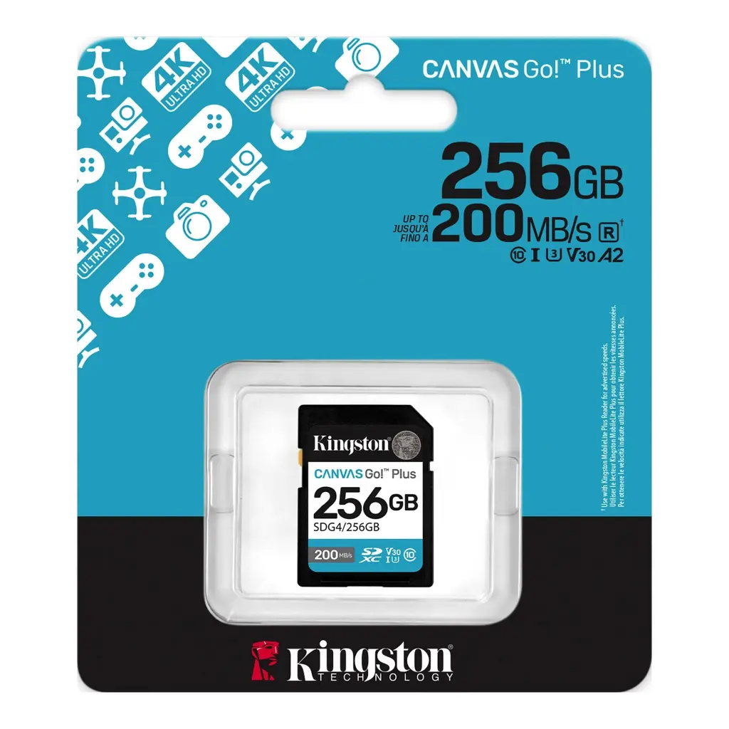Kingston SD 256GB Canvas Go! Plus SDG4/256GB.webp