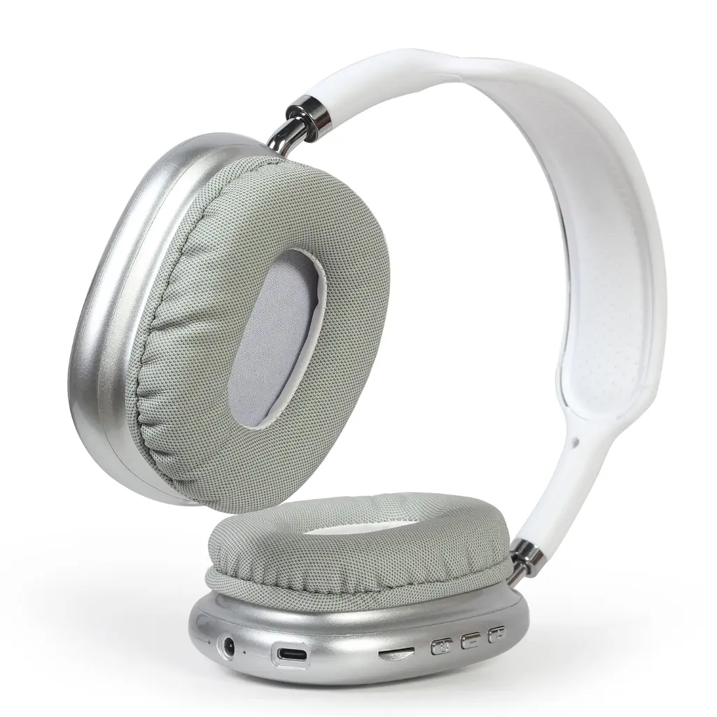 Gembird Cuffia Wireless Con Luce LED Silver BHP-LED-02-W.webp