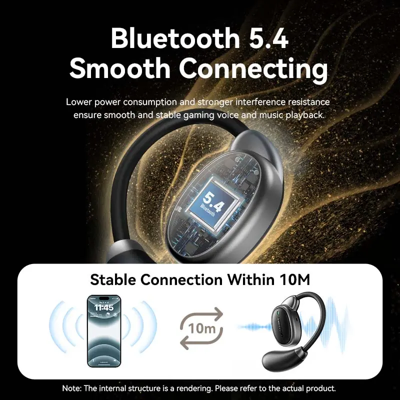 Vention Auricolari Wireless Open Ear OpenBeat O15 Black NBTB0.webp