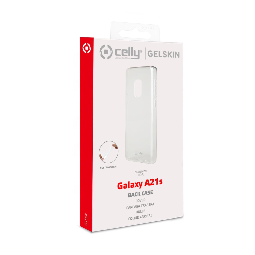 Custodia Celly Samsung A21s cover tpu trasparente GELSKIN920