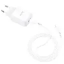 Hoco Caricabatterie USB Con Cavo Lightning White N2.webp