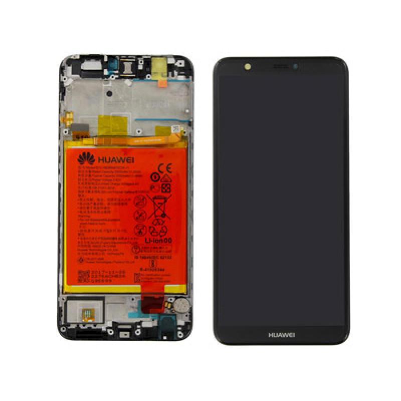 Huawei Display LCD P Smart FIG-LX1 Black Con Batteria 02351SVJ 02351SVD 02351SVK