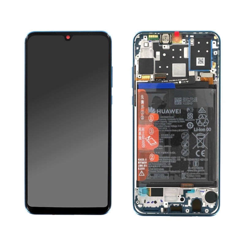 Huawei Display LCD P30 Lite Blue (MAR-LX1A MAR-LX1B) Con Batteria 02352RQA