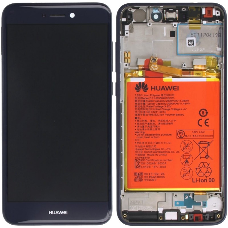 Huawei Display LCD P8 Lite 2017 Honor 8 Lite Blue Con Batteria 02351EUV 02351VBV