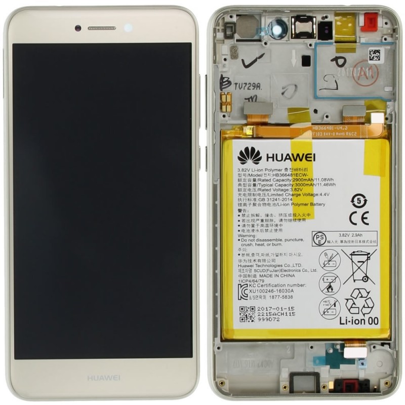 Huawei Display LCD P8 Lite 2017 Honor 8 Lite Gold Con Batteria 02351DNF 02351VBR