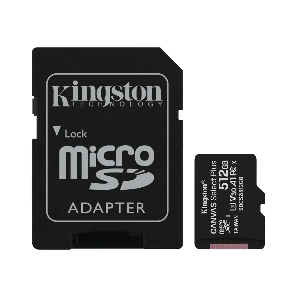 Kingston Micro SD 512GB Canvas Select Plus SDCS2/512GB