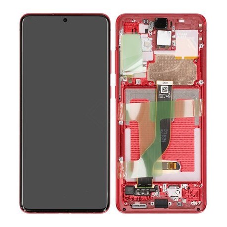 Samsung Display LCD S20+ SM-G985F S20+ 5G SM-G986F Red With Camera GH82-22145G GH82-22134G 