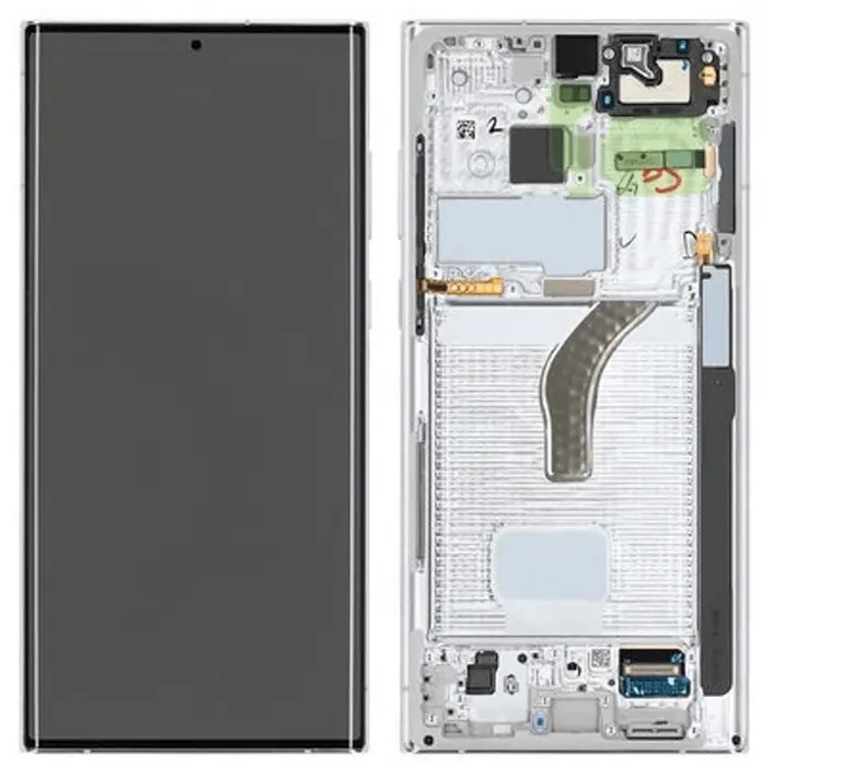 Samsung Display LCD S22 Ultra 5G SM-S908B Phantom White GH82-27489C GH82-27488C 