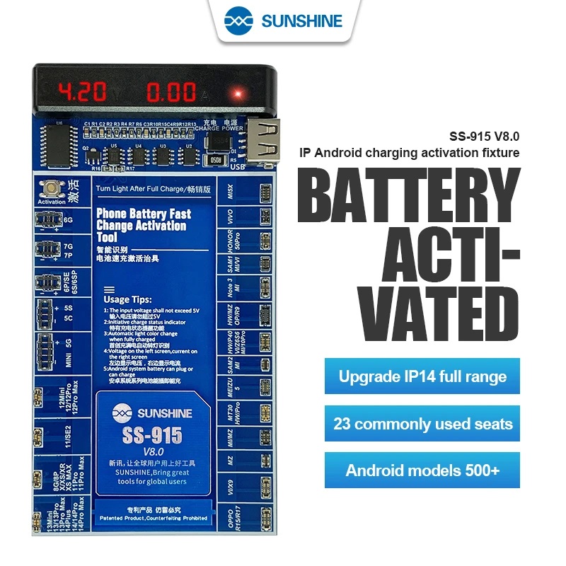 Sunshine Attivatore Di Batterie iPhone & Android V3.0 (SS-916 Ultra)
