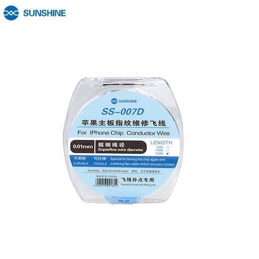 Sunshine iPhone PCB Fingerprint Repair Jump Wire 150M/0.01MM (SS-007D)