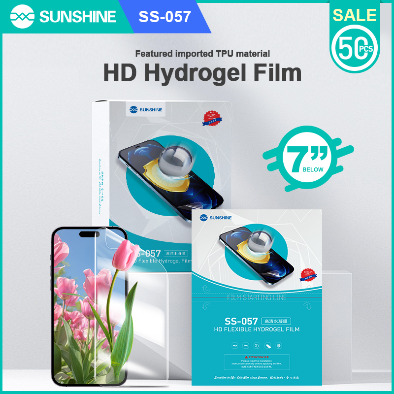Sunshine Film Hydrogel Clear Flexible 50 Pcs SS-057