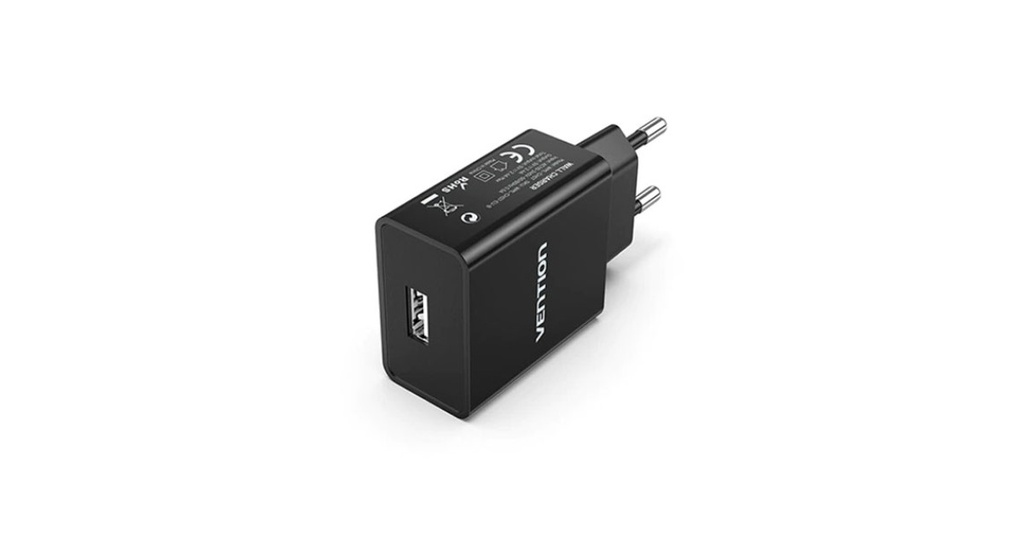 Vention Caricabatterie USB 12W Black (WML-CH07-EU-B)