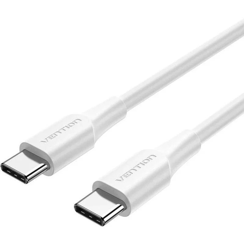 Vention Data Cable Type-C to Type-C 1m 3A White TRCWF