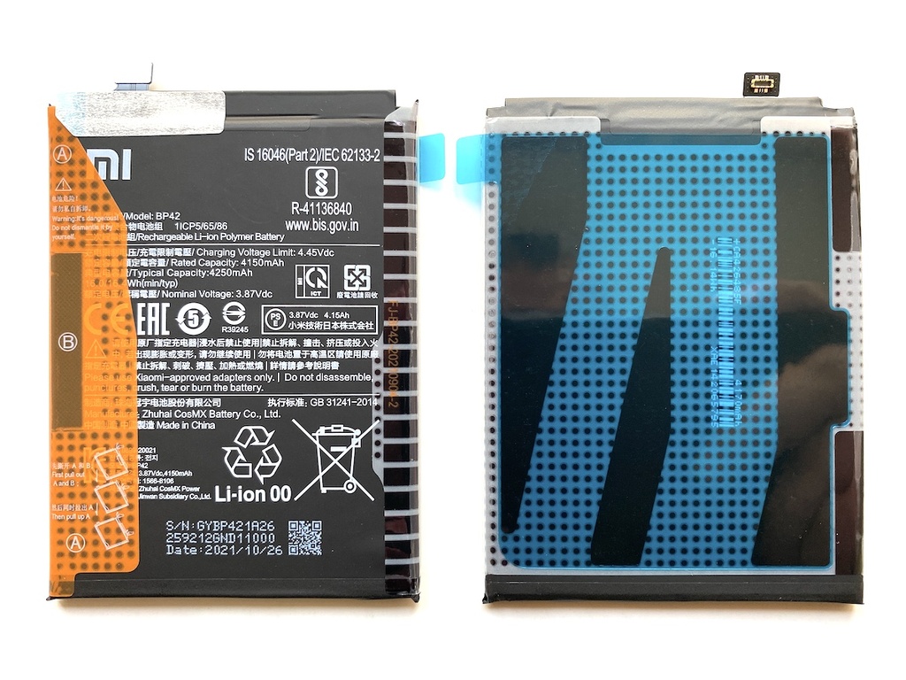 Xiaomi Batteria Service Pack Mi 11 Lite 4G Mi Lite 5G BP42 46020000741Y