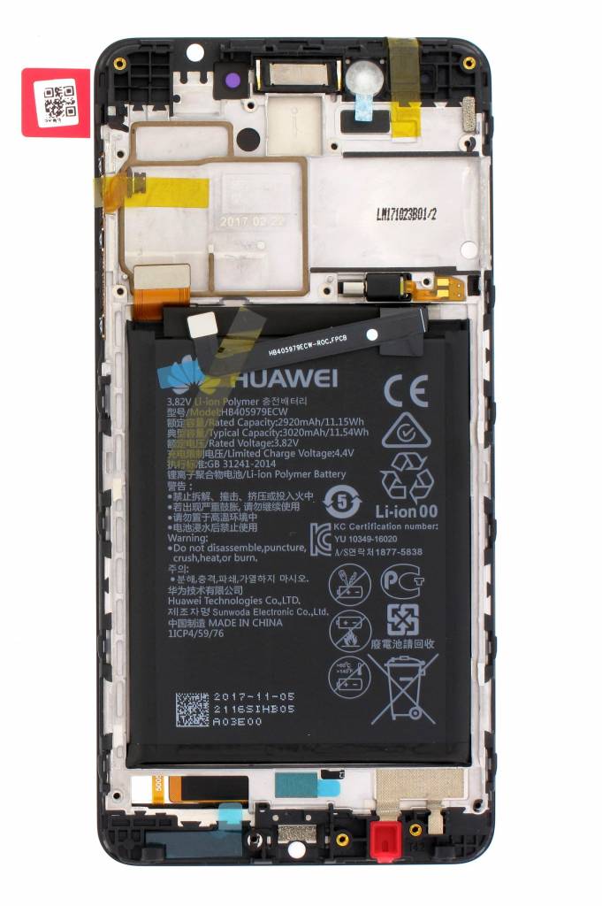 Huawei Display Lcd Honor 6C gray with battery 02351FUV