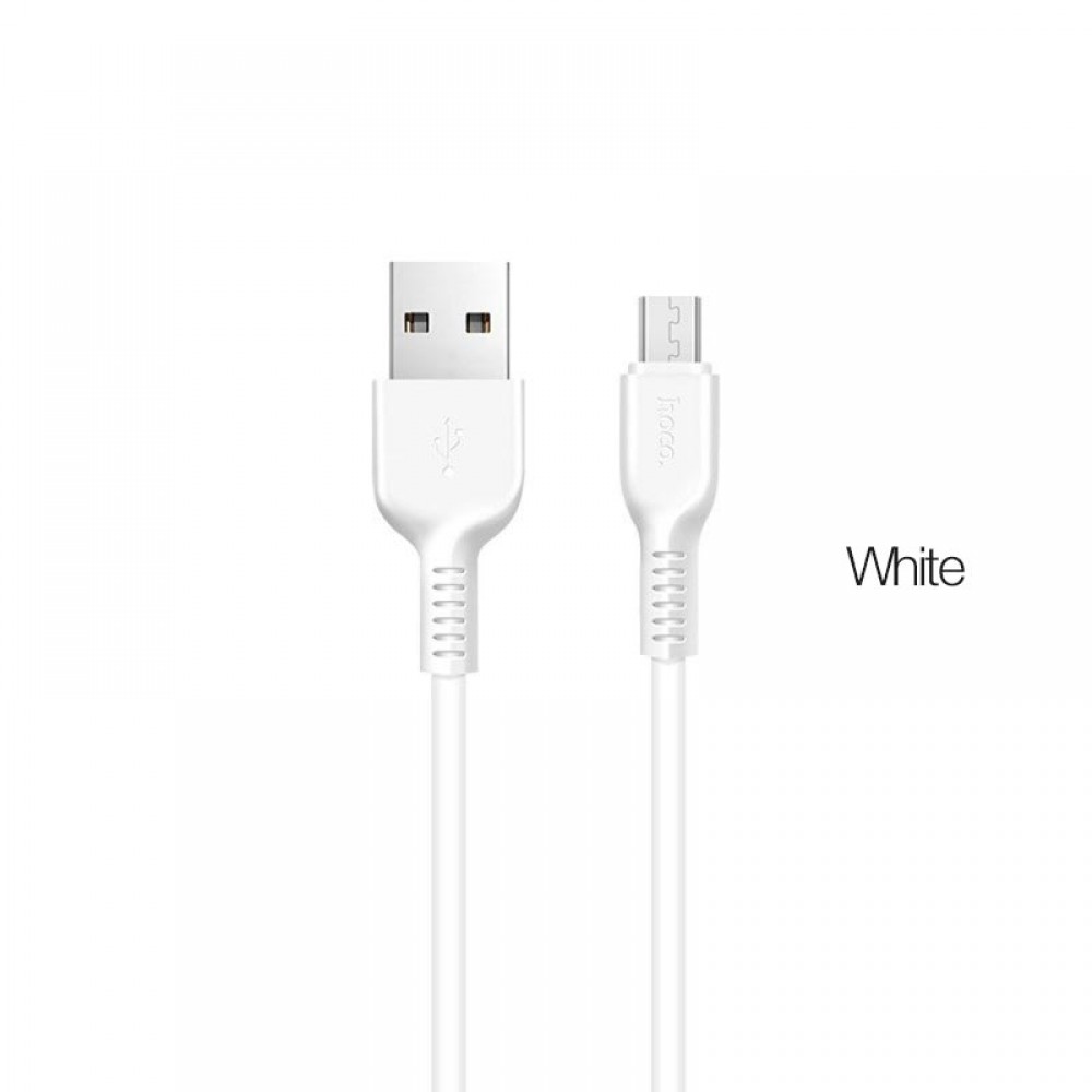 Hoco data cable micro USB X20 2.0A 2mt white