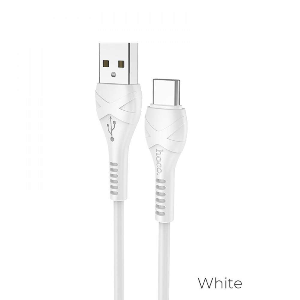 Hoco data cable Type-C 1mt white X37
