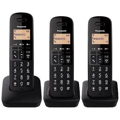 Panasonic Cordless DECT Trio Black KX-TGB613JTB
