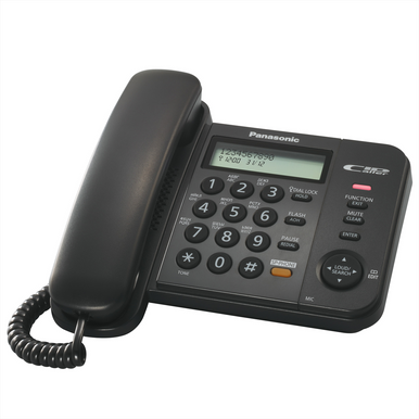 Panasonic Telefono Fisso Black KX-TS520EX1B 