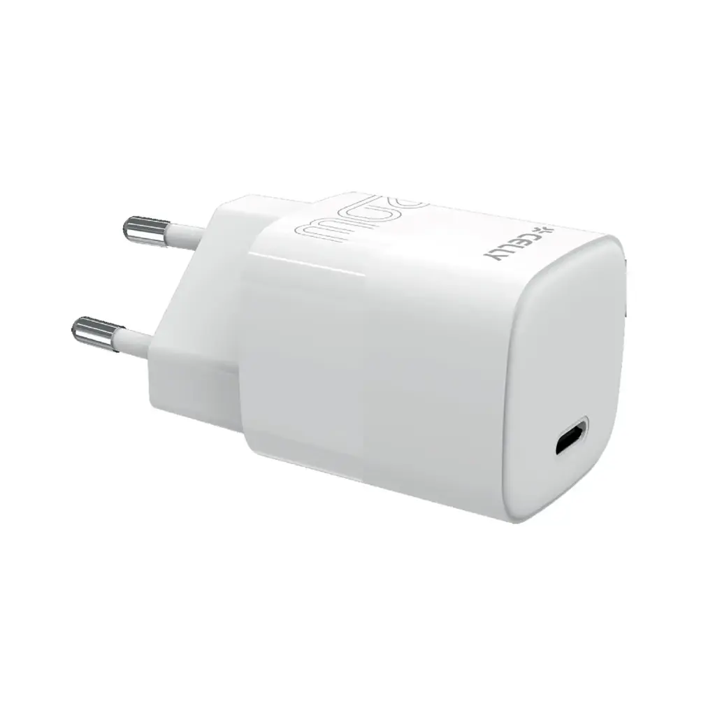 Celly Charger USB-C 20W GaN Pro Power White TC1USBC20WEVOWH