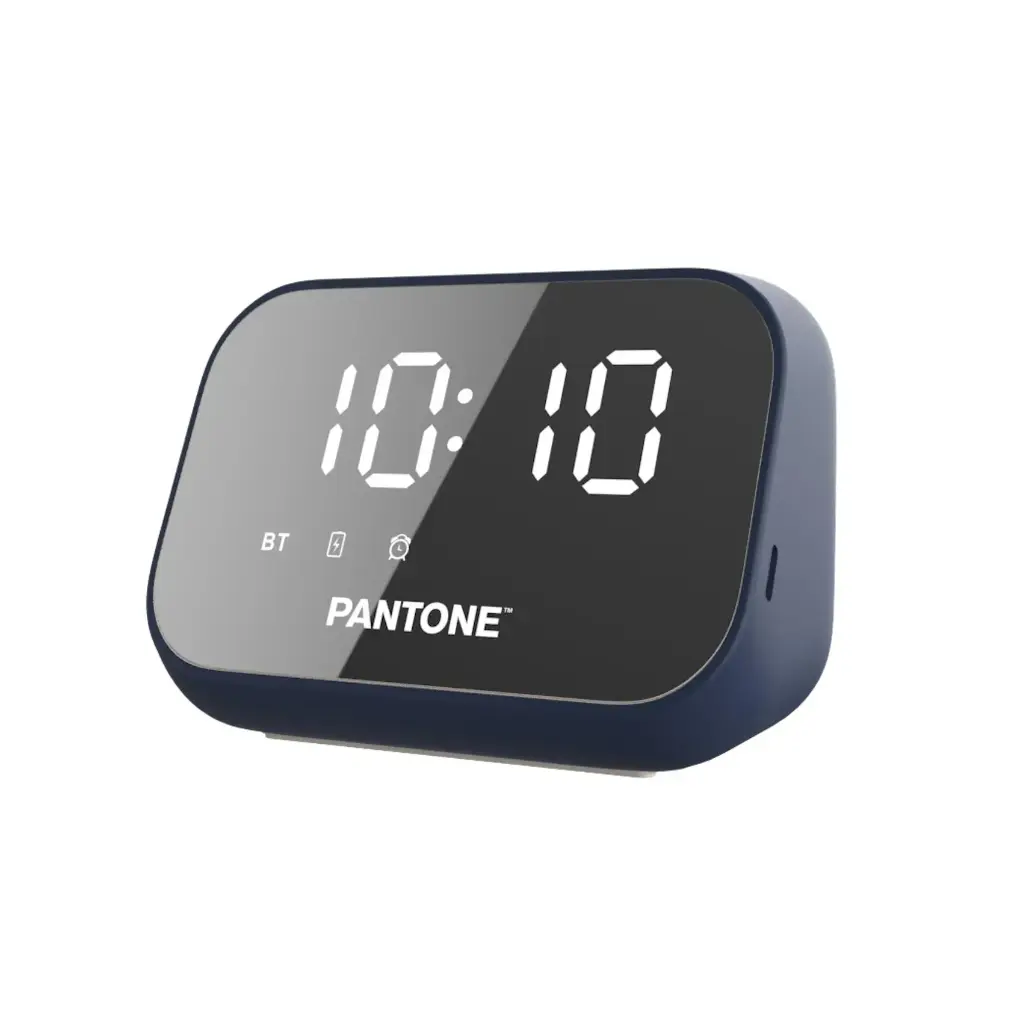 Pantone Clock Smart with Speaker Wireless Blue PT-BS008N
