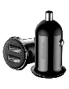 Baseus Charger for Auto 2 Ports (2 USB) 12W Grain Pro 4.8A Black CCALLP-01