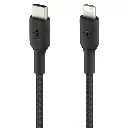 Belkin Data Cable Type-C to Lightning 1m In Nylon Black (MFI) CAA004BT1MBK