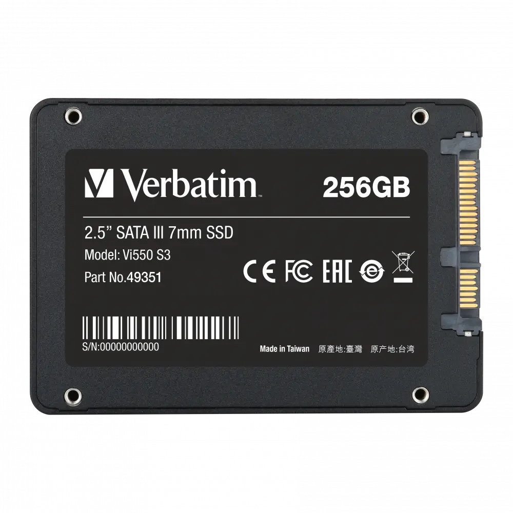 Verbatim SSD 256GB SATA III VI550 S3 2.5" 49351