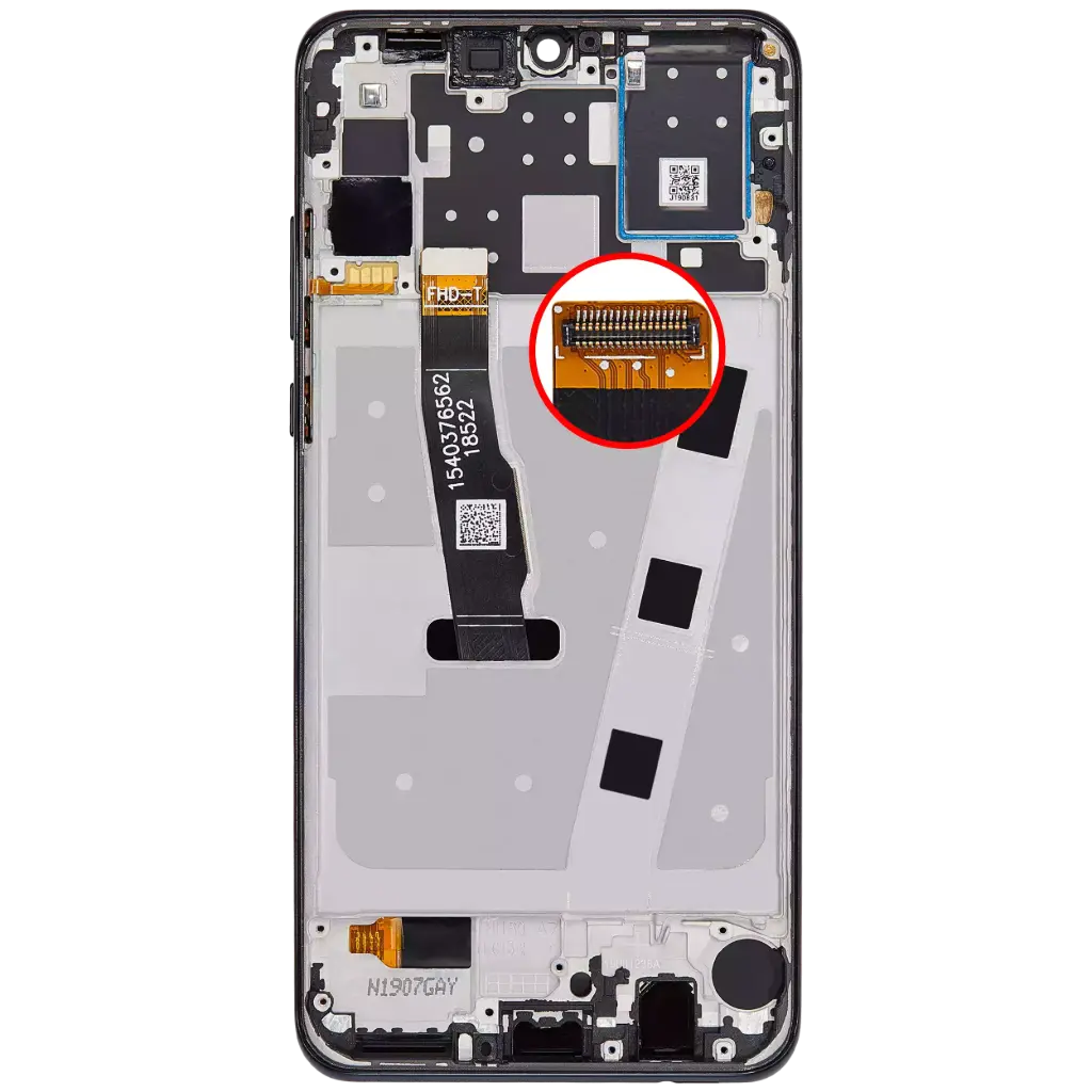 Huawei Display LCD Huawei P30 Lite Black Con Frame Rigenerato 