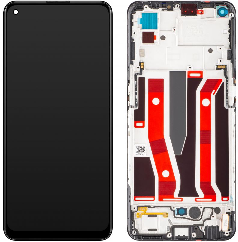 Oppo Display LCD A94 5G A95 5G Reno 5z F19 Pro+ OLED With Frame Black Compatible (CPH2211 CPH2213 PELM00)