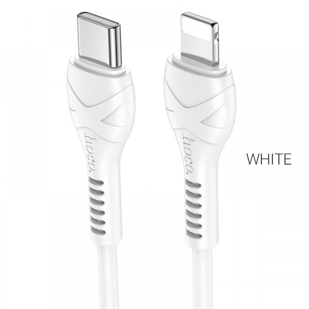 Hoco data cable Type-C to Lightning 3.0A 1mt white X55